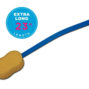 Extra Long 23” Bath and Back Sponge with Contoured and Flexible Handle